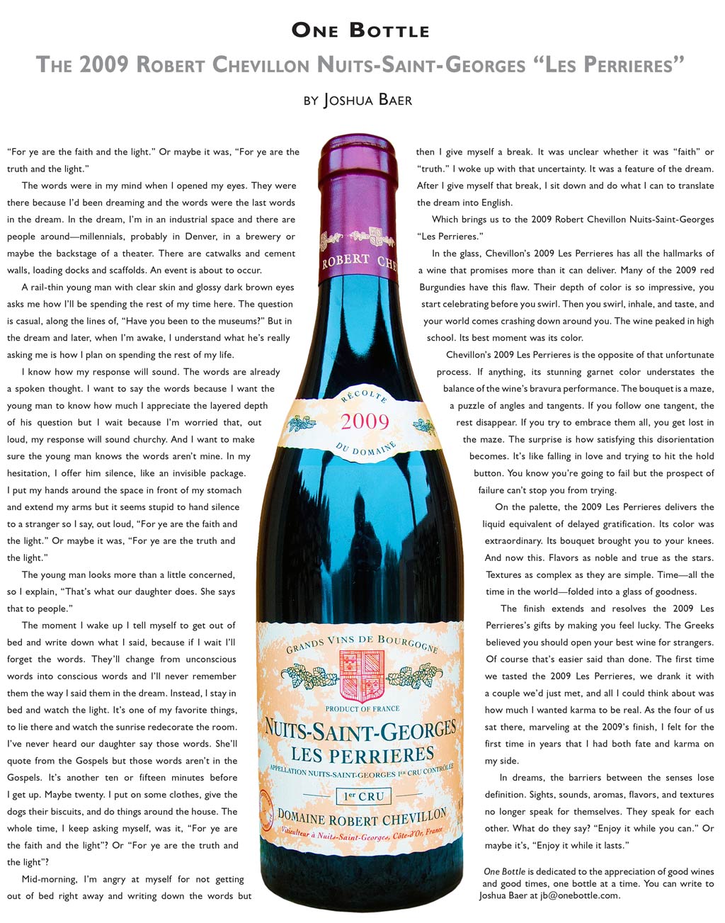 2009 Robert Chevillon Nuits-Saint-Georges Les Perrieres