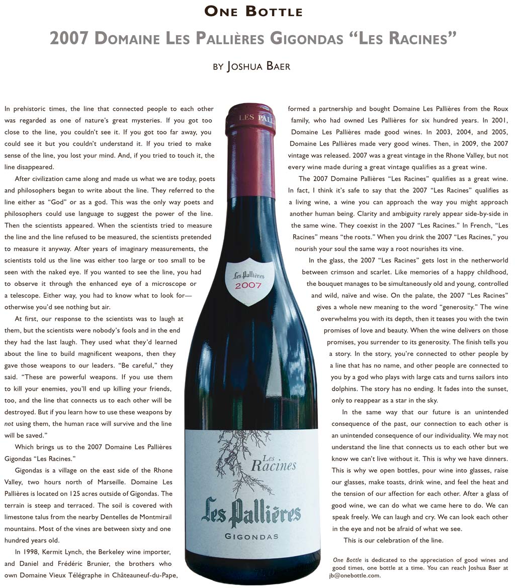 2007 Domaine Les Pallières Gigondas Les Racines