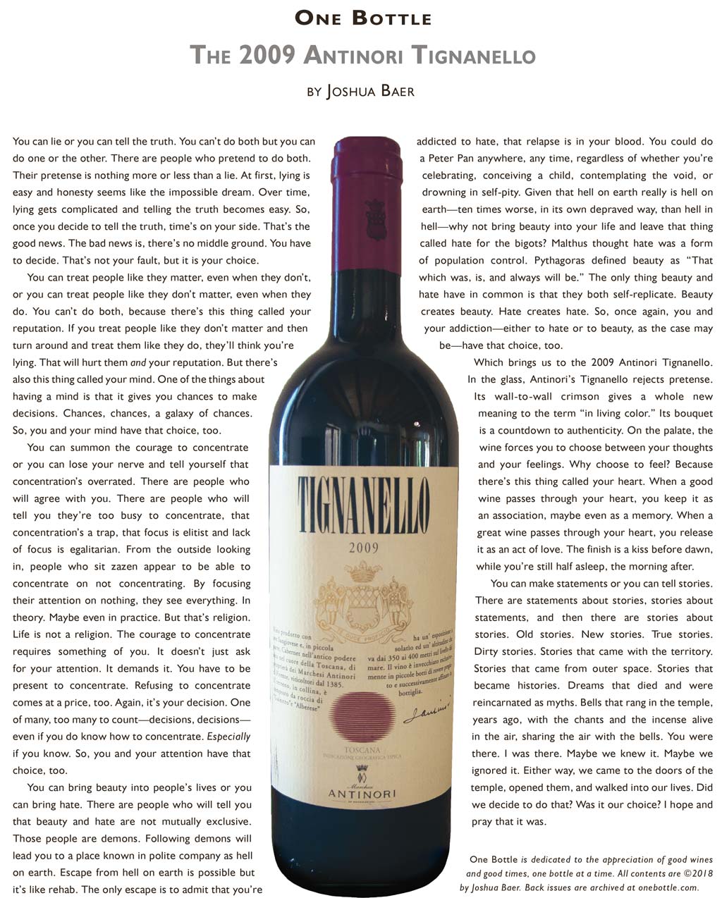 2009 Antinori Tignanello
